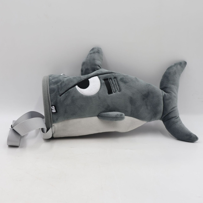 Chalk Bag Bouldering - クライミングチョークバッグ ぬいぐるみ サメとナマケモノ 巾着マグネシウムウエストポーチ アウトドアボルダリング 子供、ティーン、女性向け