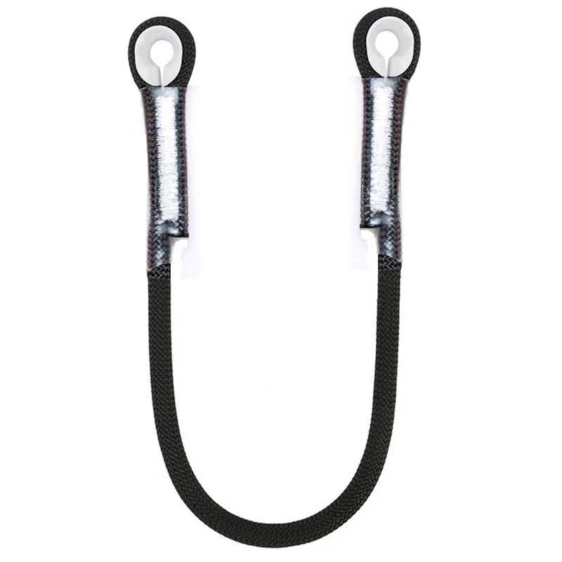 Rope Climbing Static - ロッククライミングアイツーアイストラップ 10.5 ミリメートル静的ロープ 20kN 保護事前縫製コードループスリング登山アウトドア用品
