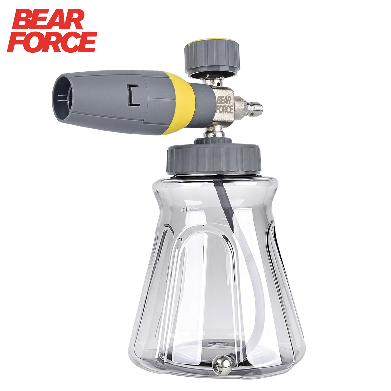 Bear Spray Clip - BEAR FORCEプレミアムフォームキャノンフォームジェネレーター、ヘビーデューティスノーフォームランスソープスプレーヤー、1/4インチクイックプラグ付き、高圧洗浄機用