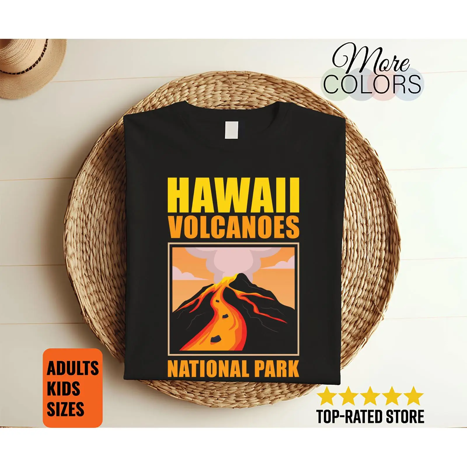 Outdoor Adventure Usa - ハワイ火山国立公園 ヴィンテージ T シャツ USA Parks