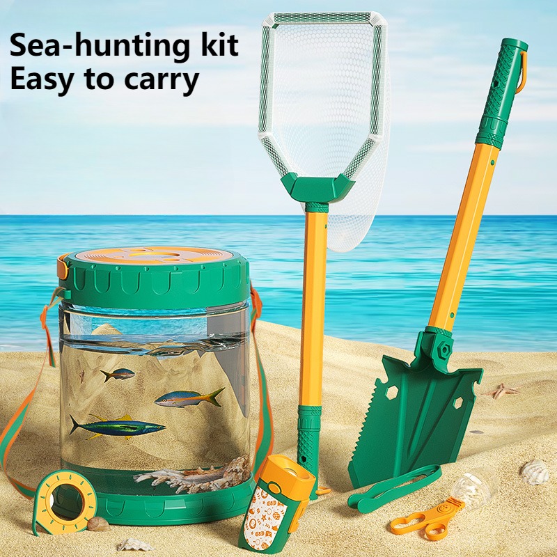Outdoor Adventure Hunt - 子供のための海のおもちゃセット,アウトドアアドベンチャーツール,カニクリップ,ビーチ機器,親子のおもちゃ