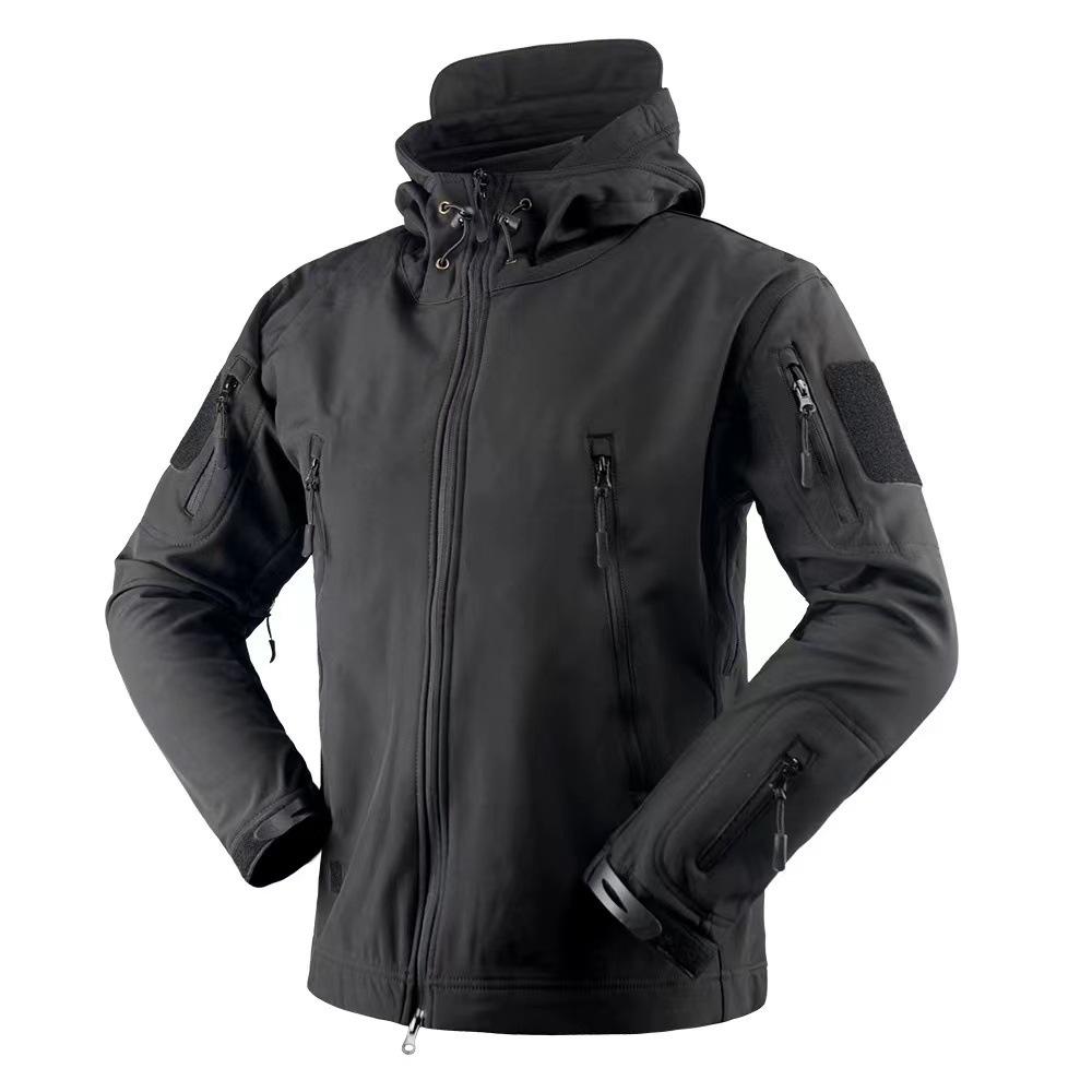 Outdoor Adventure Hunt - 春秋アウトドアメンズトレーニング迷彩アドベンチャースキー防水ジャケット登山狩猟服作業服トップ