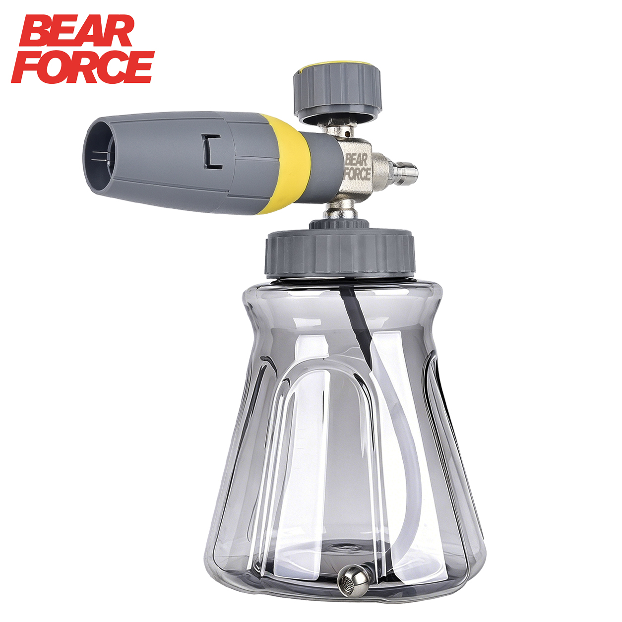 Bear Spray Clip - BEAR FORCEプレミアムフォームキャノンフォームジェネレーター、ヘビーデューティスノーフォームランスソープスプレーヤー、1/4インチクイックプラグ付き、高圧洗浄機用