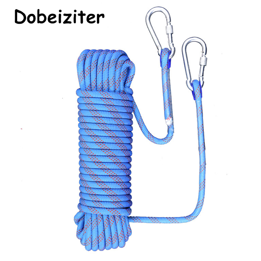 Rope Climbing Static - 肥厚 10 メートル安全ライフロープクライミングロープ静的ロック登山ロープ屋外サバイバル火災避難車の救助