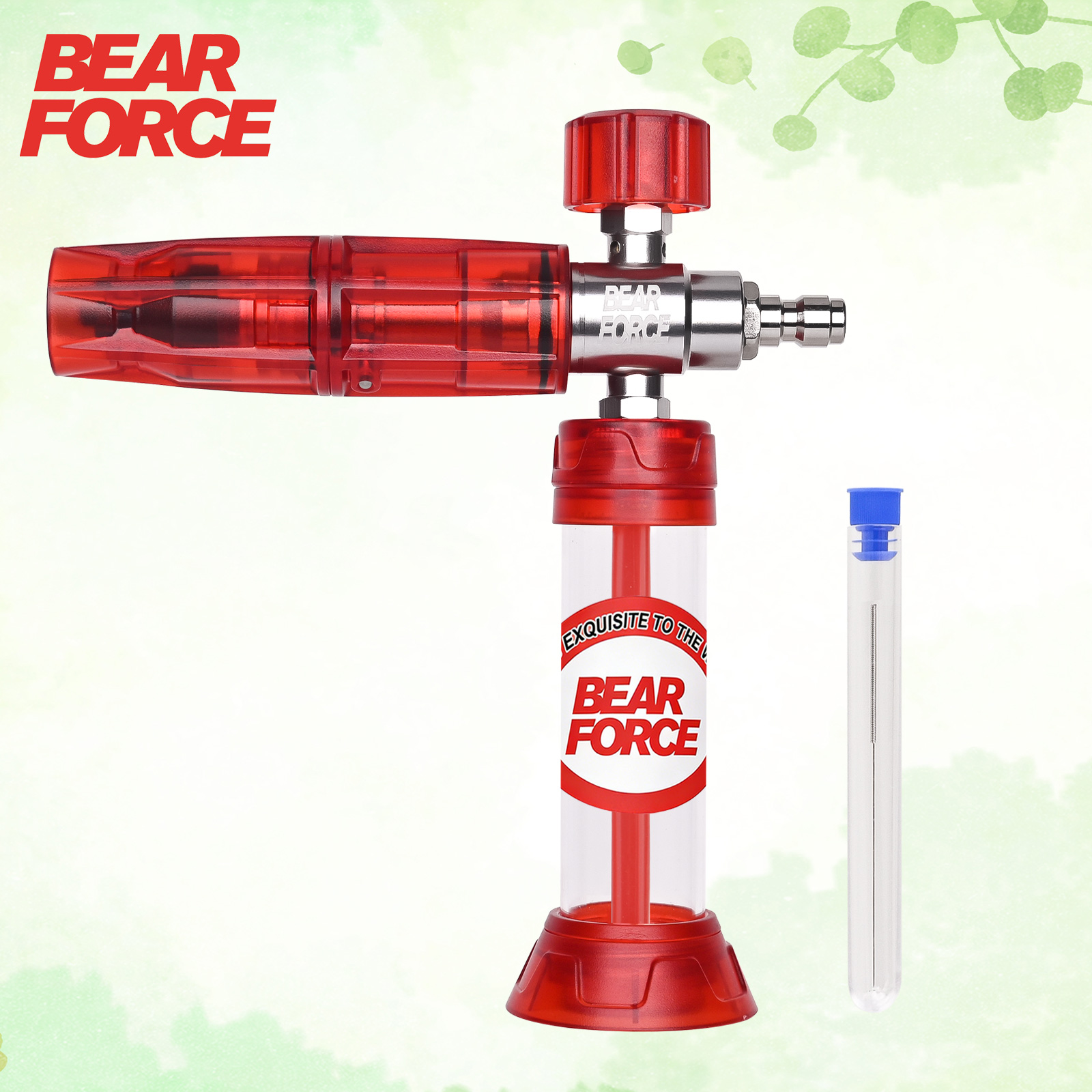 Bear Spray Clip - BEAR FORCE アップグレード版 プレッシャーミニフォームキャノン プロ 1/4インチクイックコネクター付き、360度回転