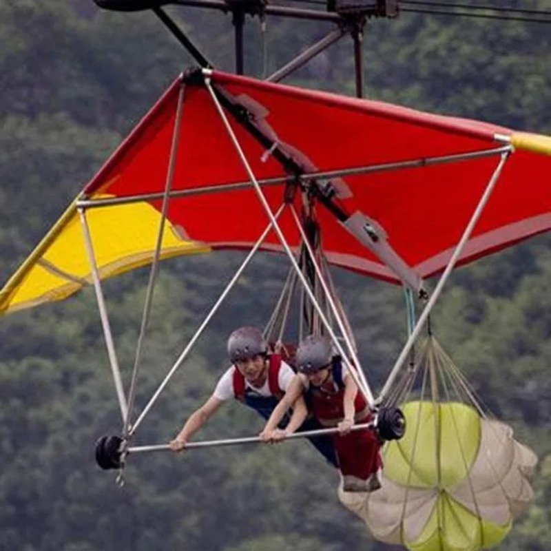 Outdoor Adventure Zipline - 屋外グライディング ジップライン スイング スリリングアドベンチャー アトラクション ジップケーブルカー