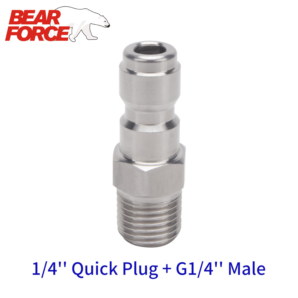 Bear Spray Clip - 高圧洗浄機洗車機スノーフォームランスフォームノズルアダプターコネクタ1/4インチクイックリリースプラグフィッティング+ G1/4オス