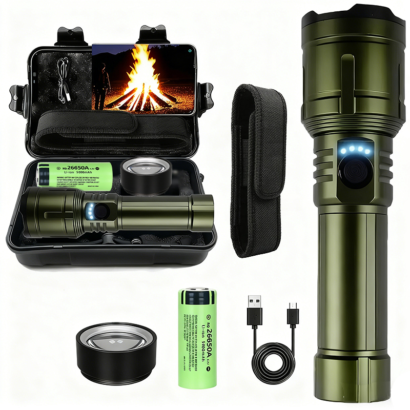 Outdoor Adventure Trips - 超強力懐中電灯集中点火懐中電灯防水軍事戦術ランプ屋外キャンプアドベンチャートーチ