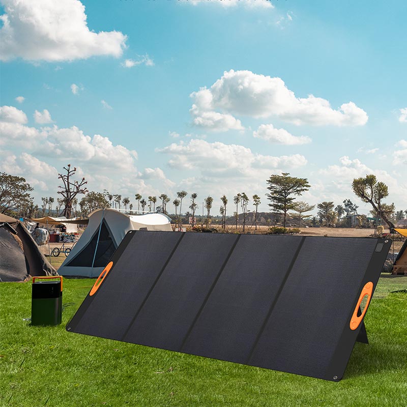 Outdoor Adventure Recreation - 400W ポータブル折りたたみ式ソーラーパネル アウトドアアドベンチャー キャンプ 緊急時対策 レクリエーションビークル（RV）およびバンライフ用