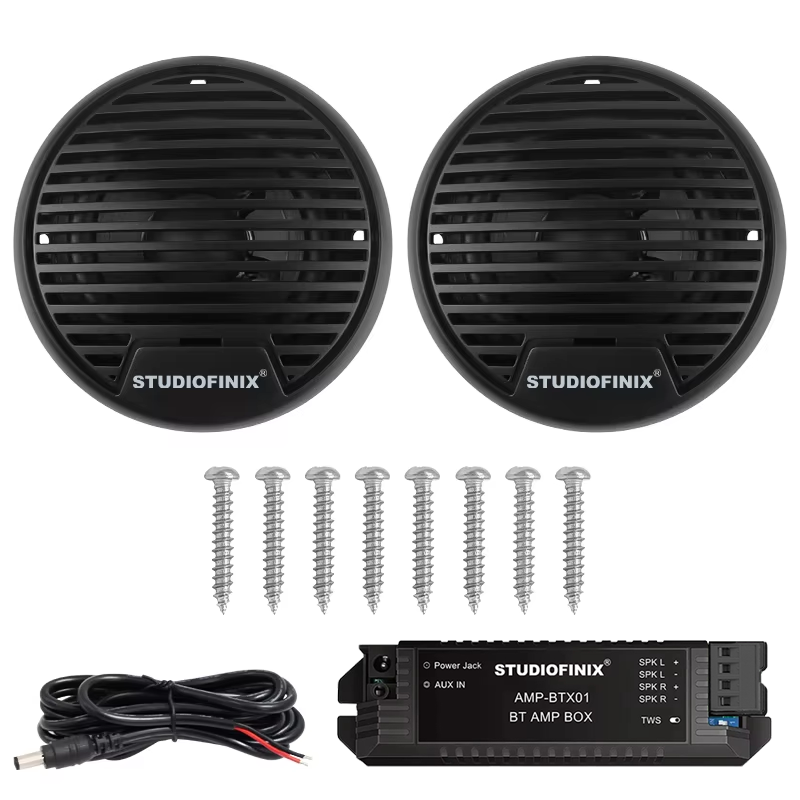 Outdoor Adventure Utv - STUDIOFINIX 3インチ 160W 2個入り 高品質マリン防水スピーカー オートバイ用Bluetoothオーディオステレオシステム
