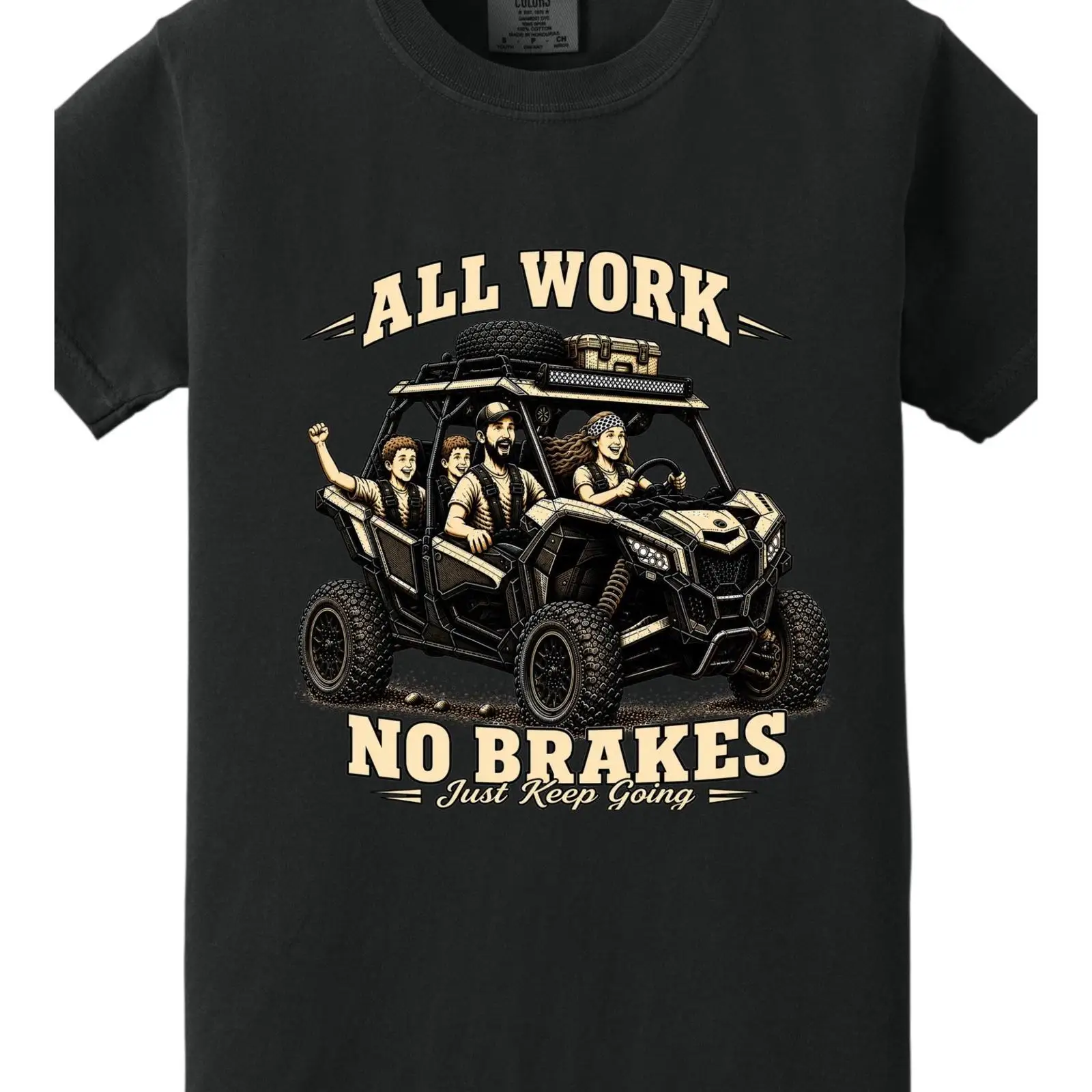 Outdoor Adventure Utv - オールワークノーブレーキUTV Tシャツ オフロード ファミリー サイドバイサイドSxS トレイルライディングアドベンチャー