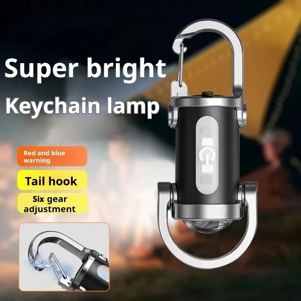 Outdoor Adventure Activities - ミニ LED キーホルダーライト多機能ポータブルポケットワークライトキーリング検査ライトキーチェーンアウトドアアクティビティ用