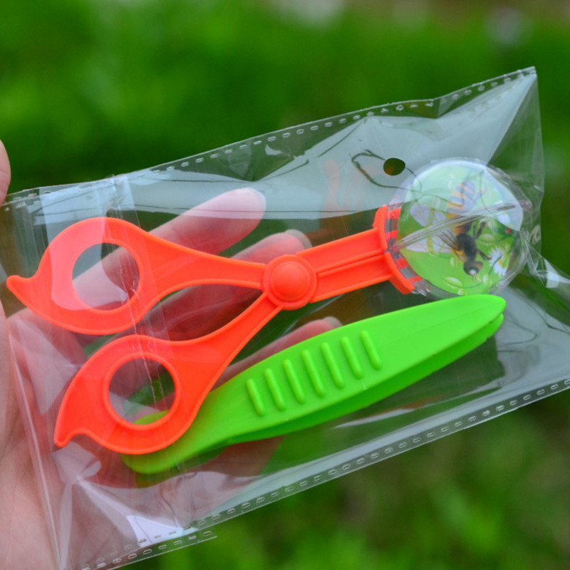 Outdoor Adventure Usa - 1-3pcsバグ昆虫キャッチャーはさみトングピンセットスクーパークランプ子供のおもちゃクリーニングツール生物学的アウトドアアドベンチャーゲームおもちゃ用