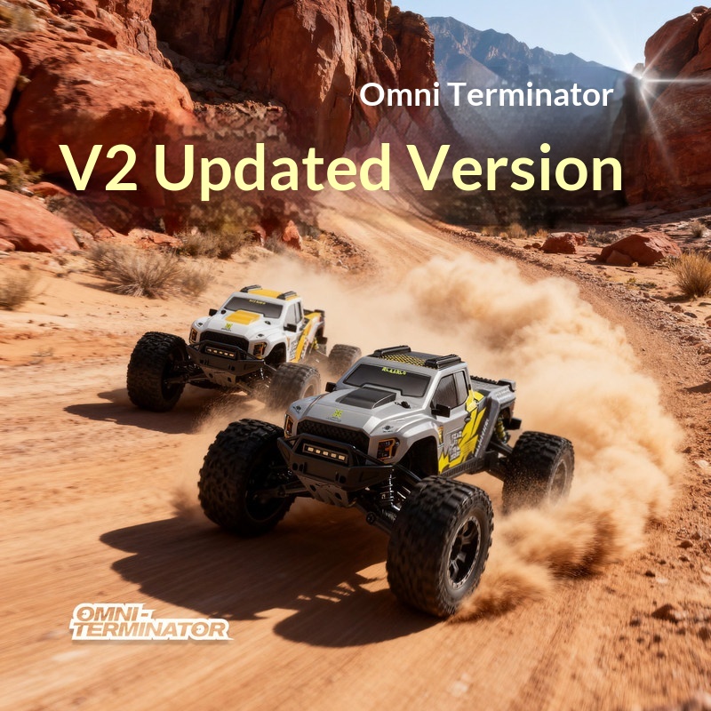 Outdoor Adventure Activities - V2 オムニターミネーター RCリモートコントロールトラック 4WD オフロード 高速電動レーシングおもちゃの車