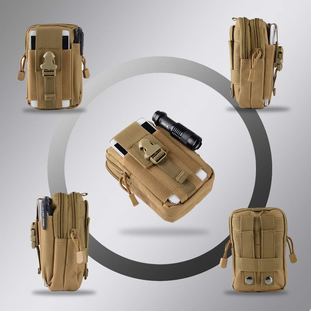 戦術的なモールベルトポーチ軍事ウエストバッグ EDC ツール - Outdoor Adventure Trips のレビューと価格