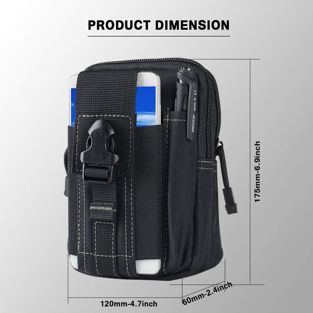 戦術的なモールベルトポーチ軍事ウエストバッグ EDC ツール - Outdoor Adventure Trips のレビューと価格