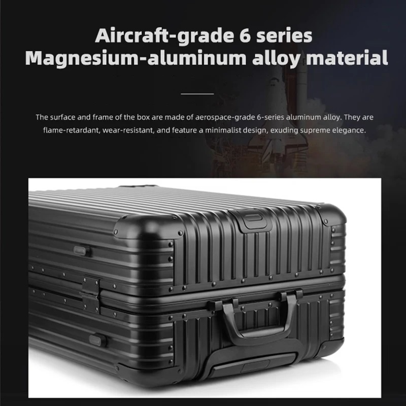 24インチ全アルミニウムマグネシウム合金製伸縮式スーツケース - Chalk Bag Bouldering のレビューと価格