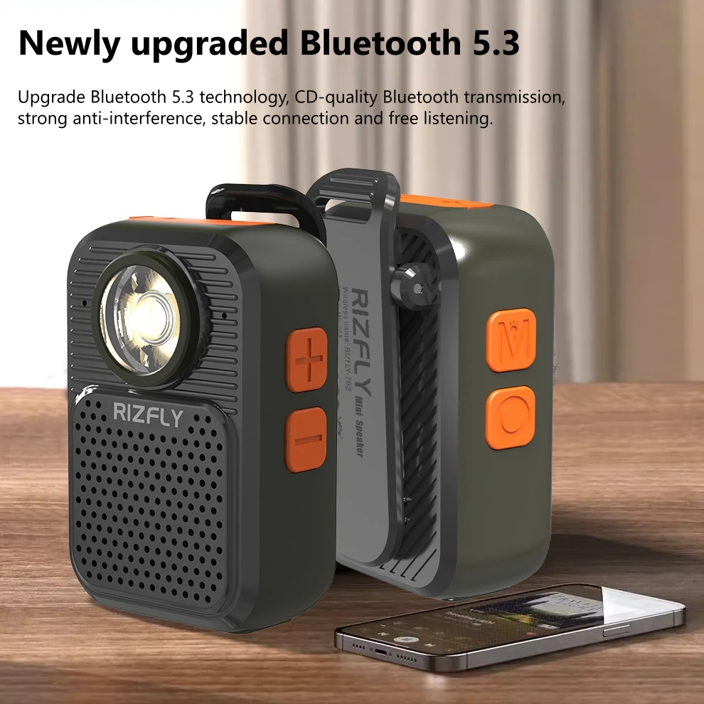 LED懐中電灯付き防水Bluetoothスピーカー、マグネッ - Outdoor Adventure Activities のレビューと価格
