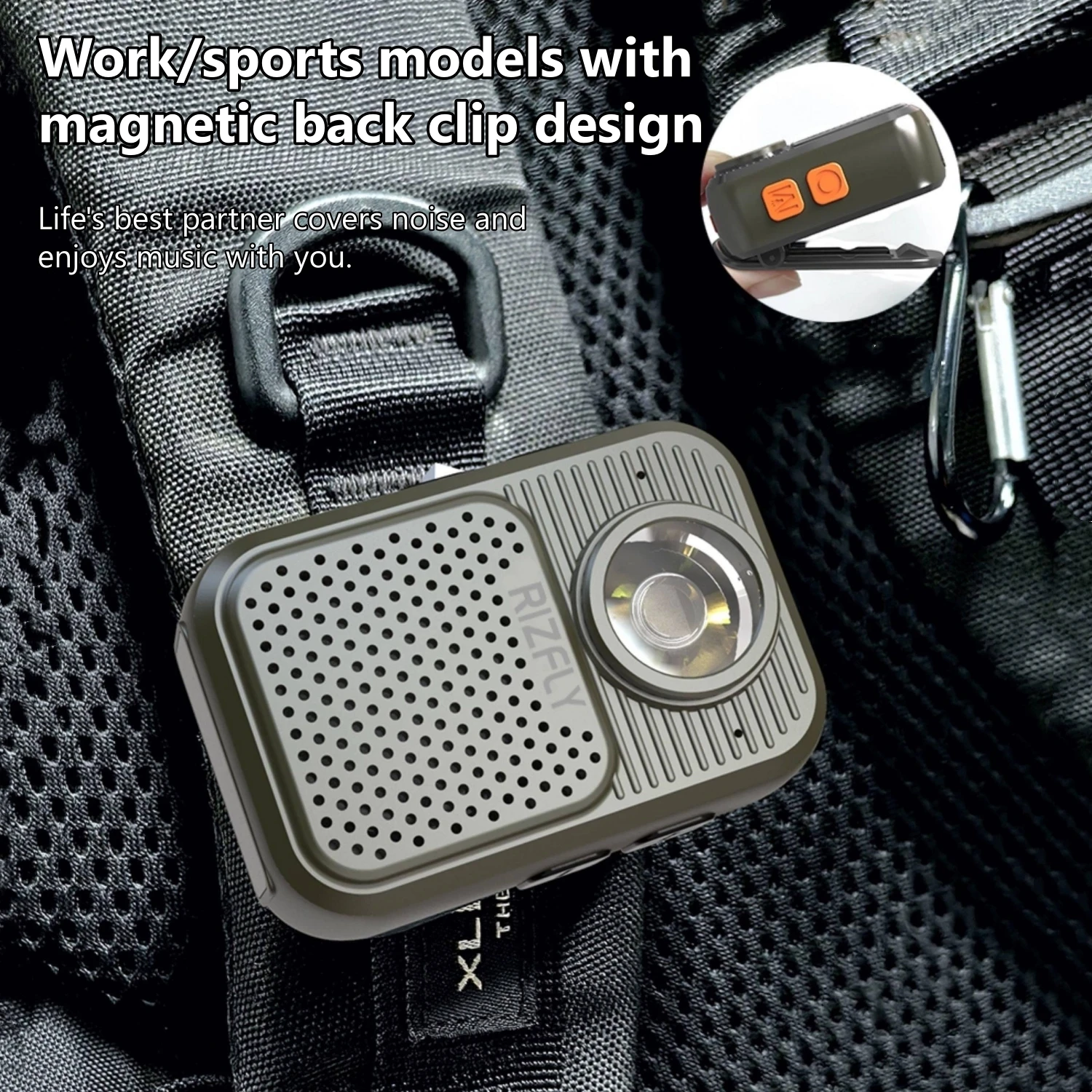 LED懐中電灯付き防水Bluetoothスピーカー、マグネッ - Outdoor Adventure Activities のレビューと価格