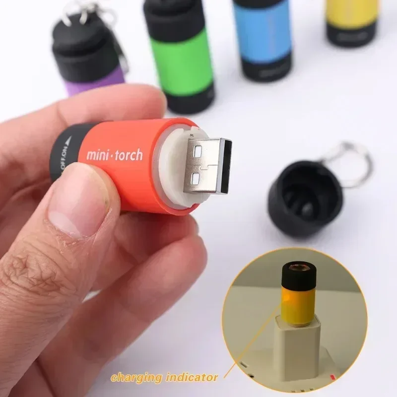 USB充電式LED多機能強力ライトポケットキーホルダー懐中電 - Outdoor Adventure Trips のレビューと価格