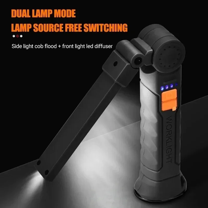 ポータブル COB LED 懐中電灯 USB 充電式ワークラ - Outdoor Adventure Trips のレビューと価格