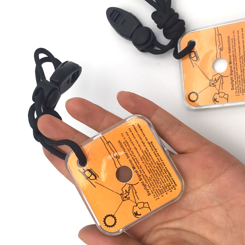 実用的な屋外緊急サバイバル反射信号ミラー ハイキング キャン - Outdoor Adventure Hiking のレビューと価格