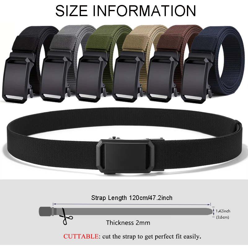 最新の自動バックルベルト キャンバス製タクティカルウエストベ - Outdoor Adventure Hunt のレビューと価格
