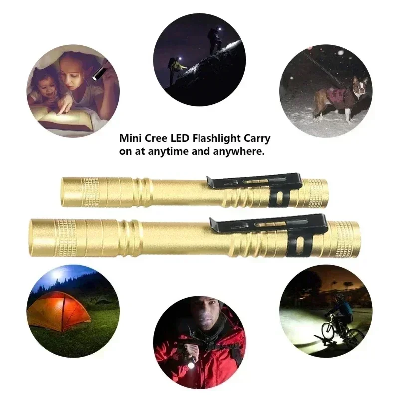 ペンクリップ付きポータブルミニLEDペン懐中電灯、ハンドヘル - Outdoor Adventure Trips のレビューと価格