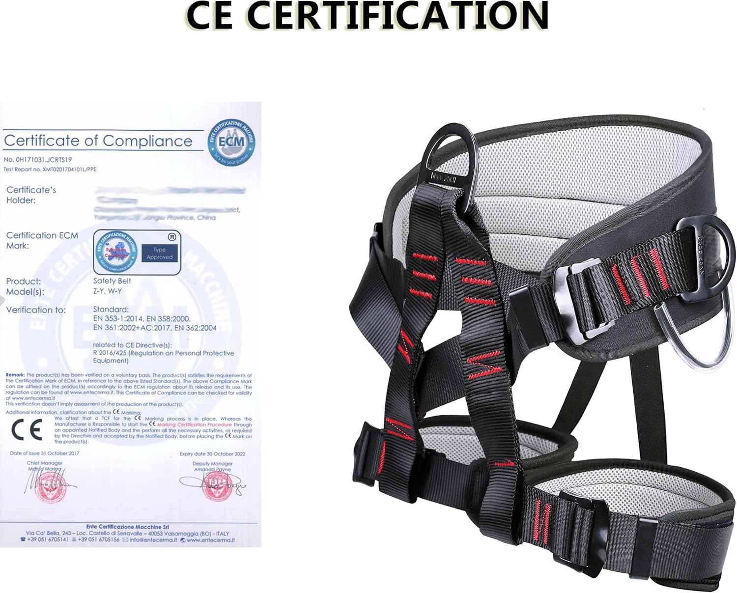 調整可能なクライミングハーネス（消防救助、ロッククライミング - Harness Climbing Adjustable のレビューと価格