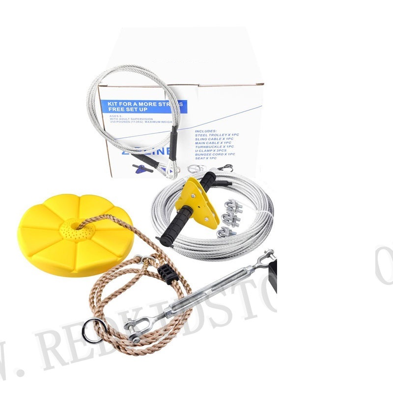 送料無料 CTSC 95フィート（30メートル）ジップライン - Outdoor Adventure Zipline のレビューと価格