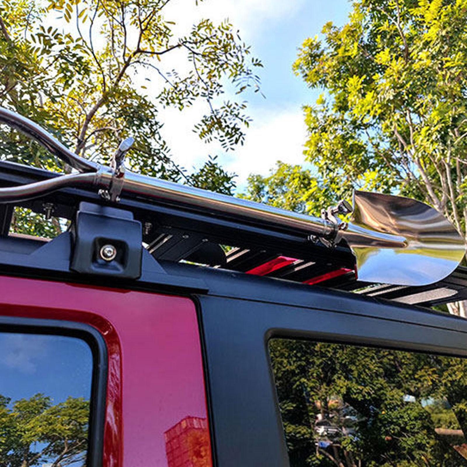 ステンレス鋼製シャベルホルダー ルーフラック 安全取り付けブ - Outdoor Adventure Utv のレビューと価格