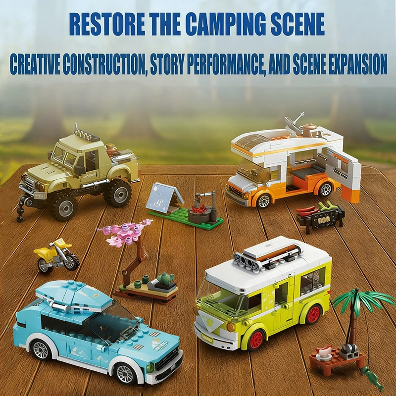 MOC アウトドアシーンアドベンチャーキャンプビルディングブ - Outdoor Adventure Recreation のレビューと価格