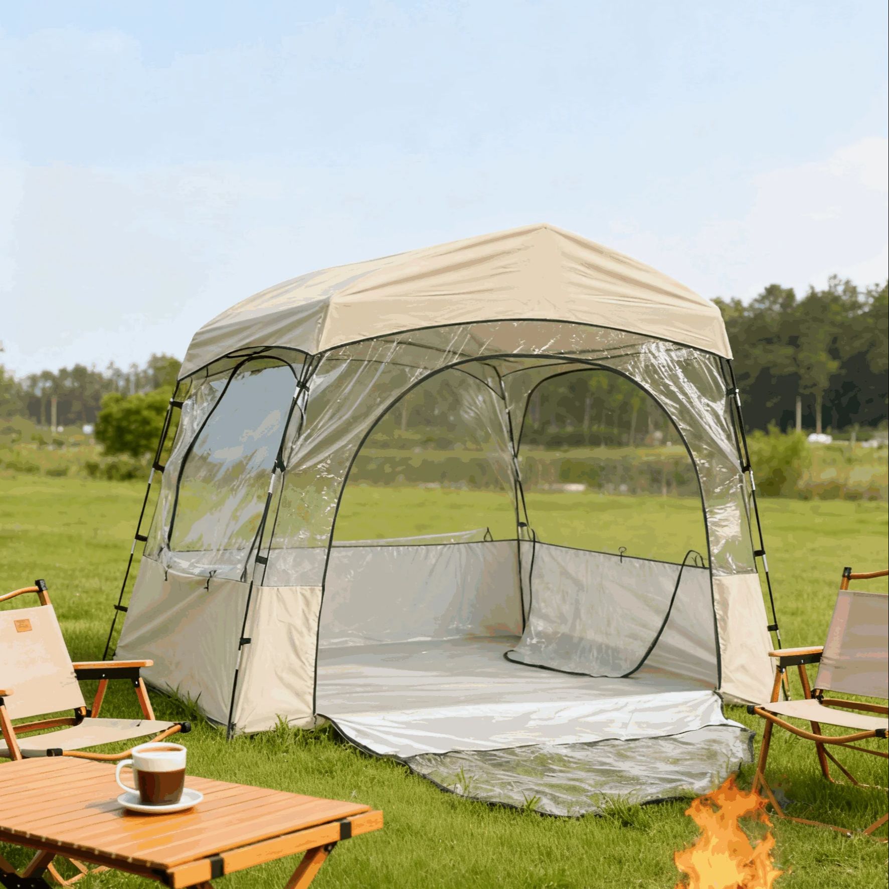 庭園、パティオ、アウトドアアドベンチャー用バブルシェルター、 - Outdoor Adventure Dome Shelter のレビューと価格