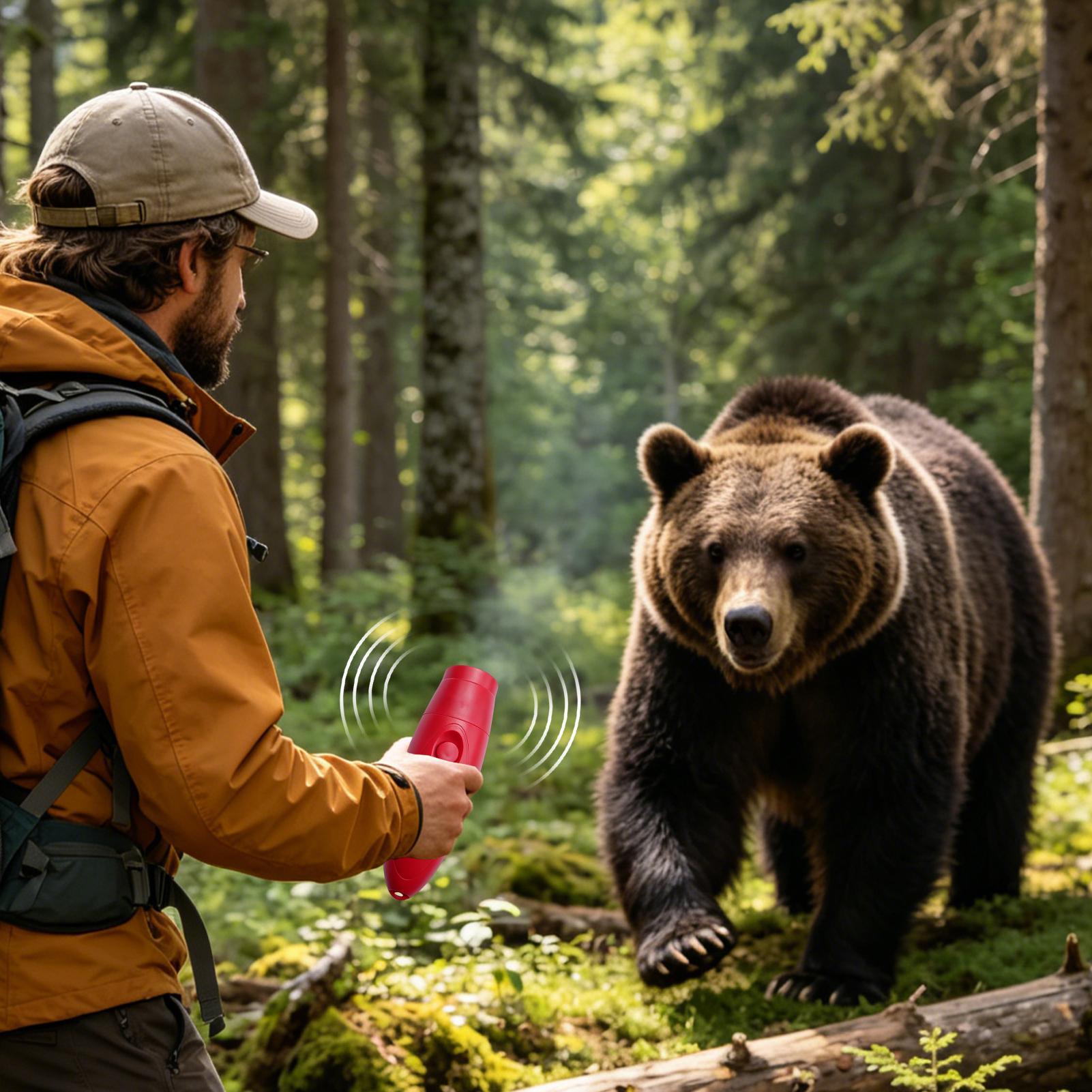 ギアベア脅威警報ベアホーン130dB屋外動物防護ホーンキャン - Outdoor Adventure Gear のレビューと価格