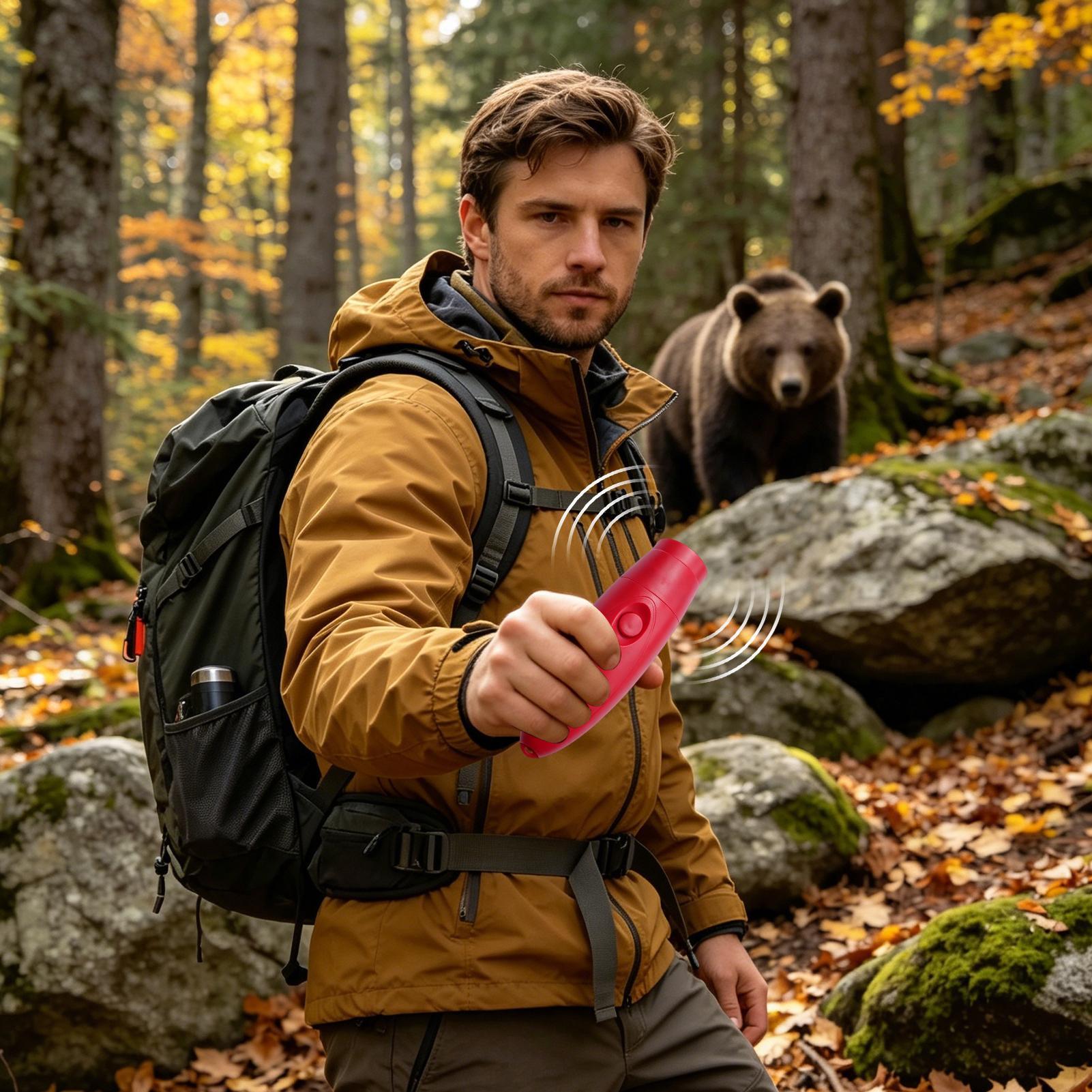 ギアベア脅威警報ベアホーン130dB屋外動物防護ホーンキャン - Outdoor Adventure Gear のレビューと価格