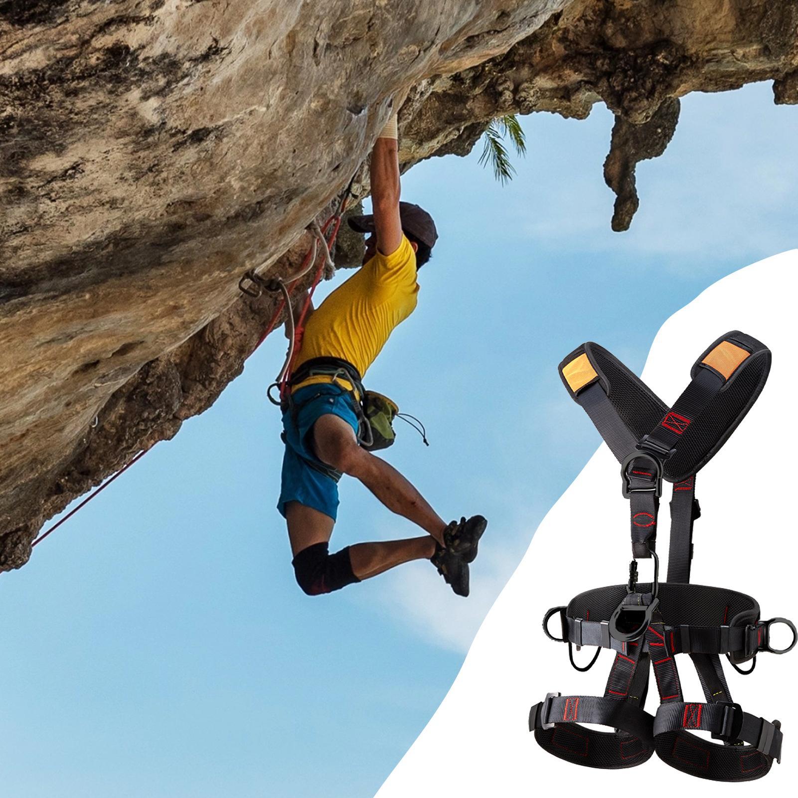 安全ハーネス落下防止キット調整可能なロッククライミングハーネ - Harness Climbing Adjustable のレビューと価格