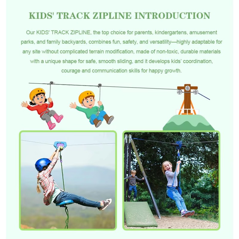 ジップラインゲームセット 屋外用ジップライン、耐久性のあるシ - Outdoor Adventure Zipline のレビューと価格