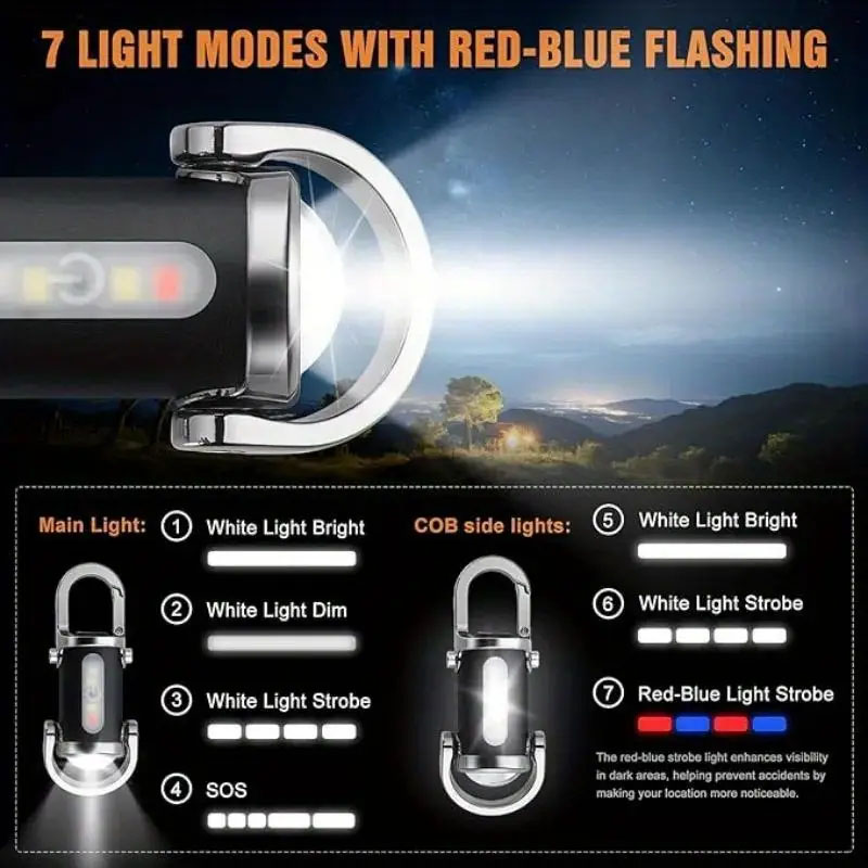 ミニ LED キーホルダーライト多機能ポータブルポケットワー - Outdoor Adventure Activities のレビューと価格